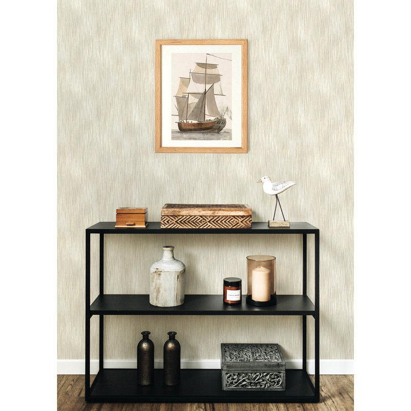 Malin Faux Grasscloth Wallpaper, Neutral