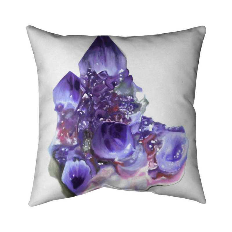 Amethyst - Modern Purple Poly Twill Throw for Home Decor