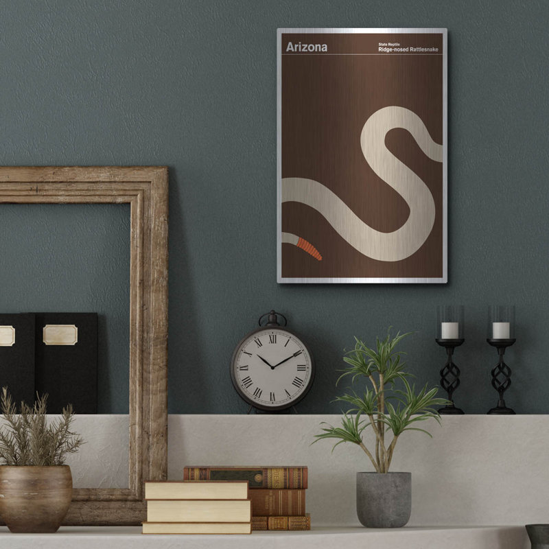 "State Posters AZ" par Print Collection, H 16 po x l 12 po