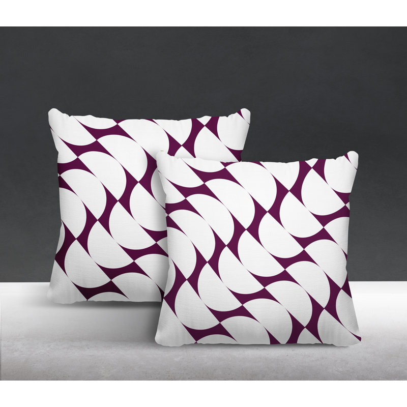Coussin Piers, L 17 po x H 17 po, Mauve