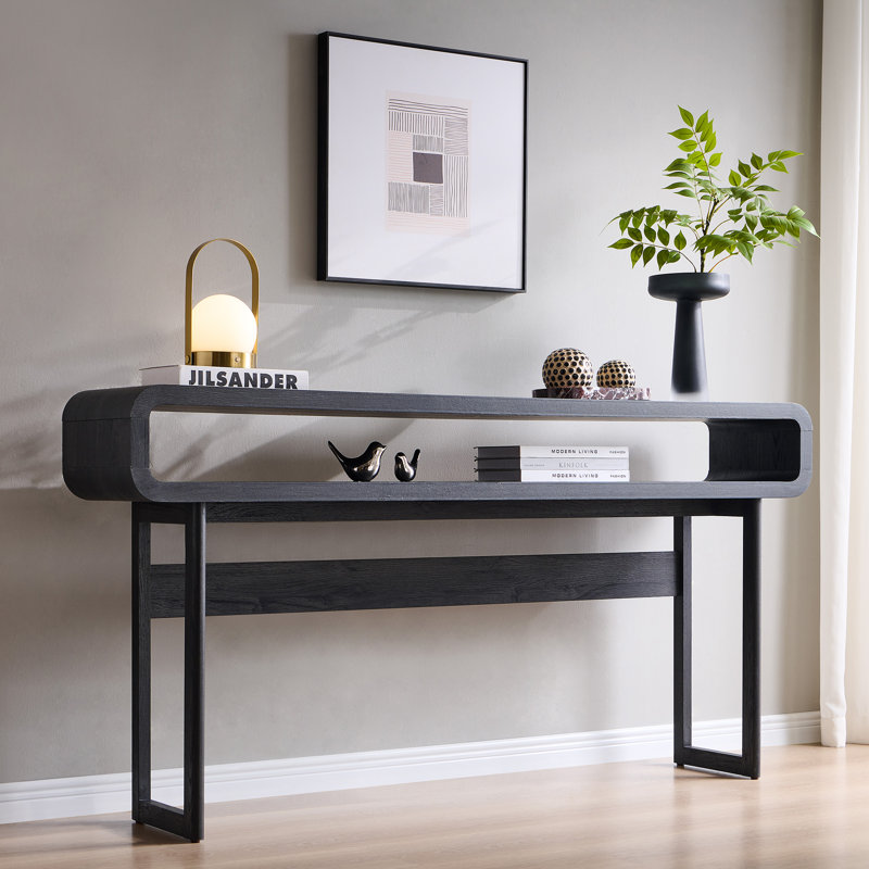 51" Manufactured Wood Console Table, Gray