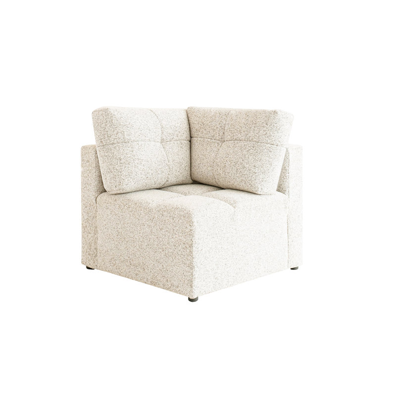 Lulu Upholstered Accent Chair, Beige
