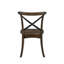 Ensemble de 2 chaises d'appoint en métal à dossier en X