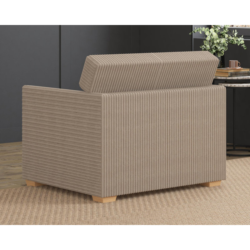 Upholstered Armchair, Sable