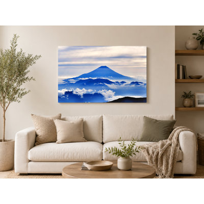 Mont Fuji au-dessus des nuages - art mural sur toile paysage