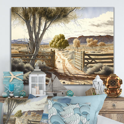 «View of the Pasture II», art mural sur toile