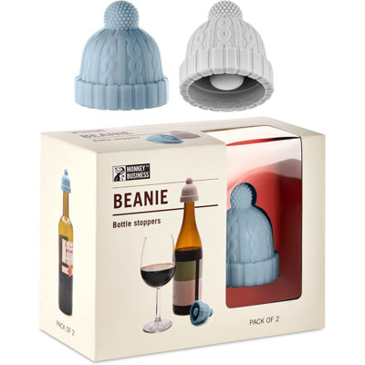 Bouchon de bouteille décoratif en silicone Beanie Cap