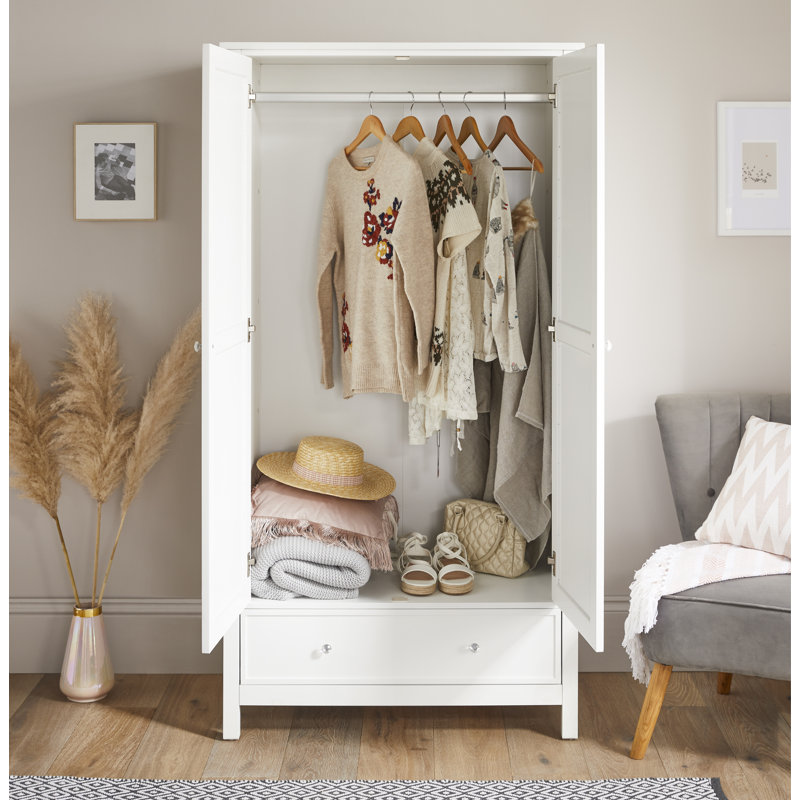 Kaylynn 2 Door Manufactured Wood Wardrobe