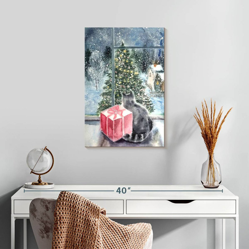 Fenêtre d'arbre de Noël Lelend, H 24 po x l 16 po