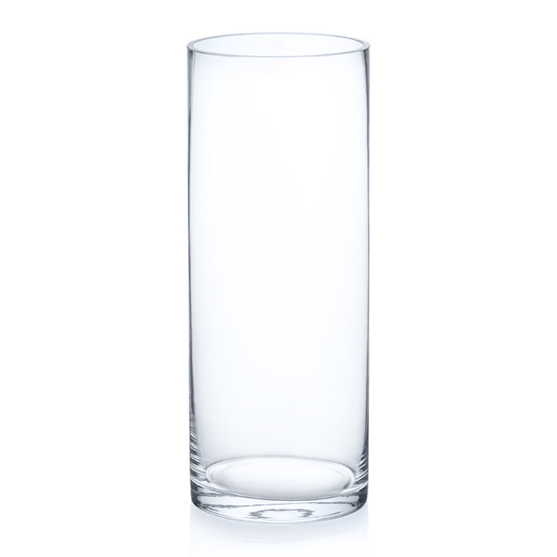 Glass Table Vase, 10" H x 4" W x 4" D