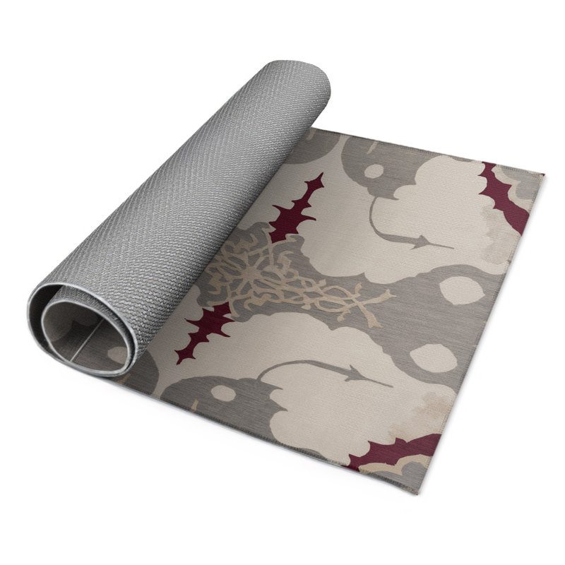 Fused Patterns Indoor And Outdoor Area Rug, Rectangle 4' x 6'