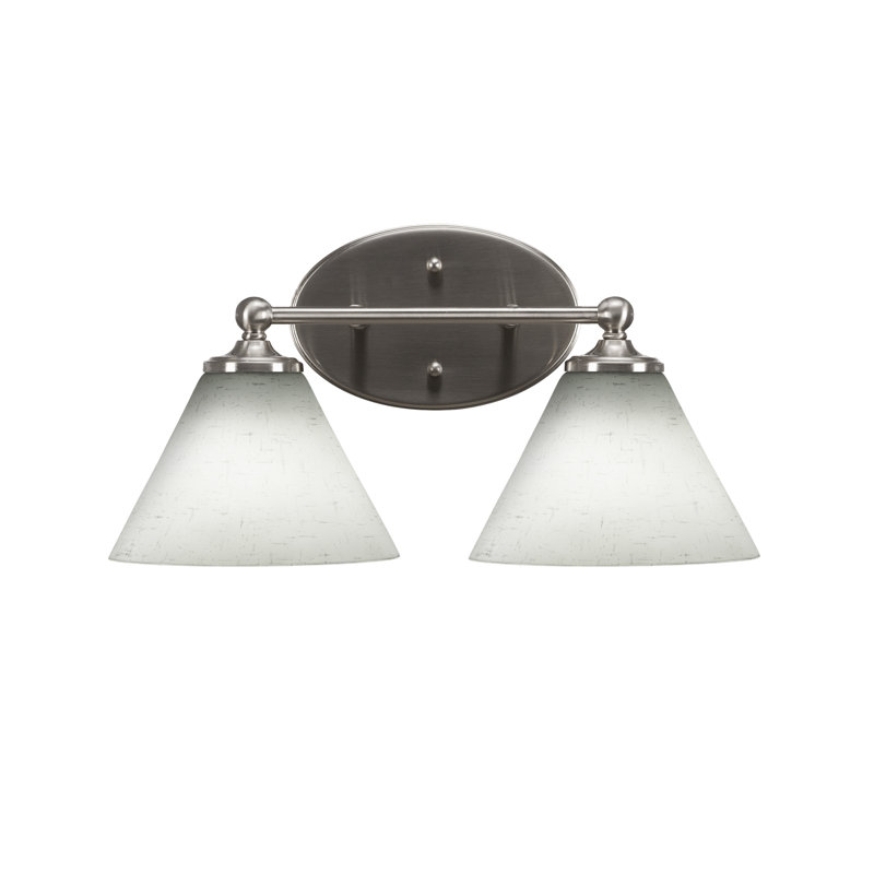 Barre d'éclairage de salle de bain Sadea, Nickel brossé, 2
