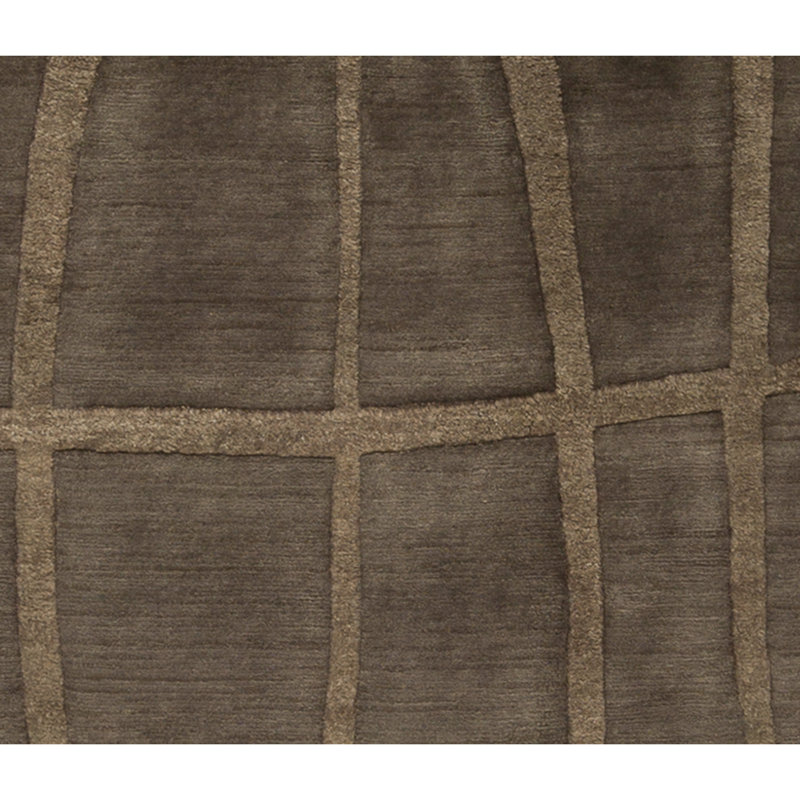 Hand-Knotted High-Quality Light Brown Area Rug