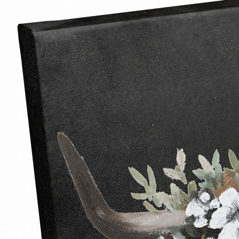 Impression sur toile Highland Cow Portrait, H 18 po x l 12 po