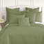 Ensemble de 2 taies décoratives matelassées à motif carré en microfibre à bords carrés passepoilés Southano Fine Vilens, ensemble de 2, 22 po x 22 po, vert sauge-399142846-399142822