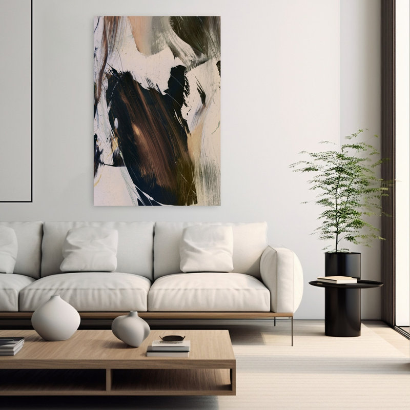 Art contemporain, art moderne abstrait, H 60 po x l 40 po