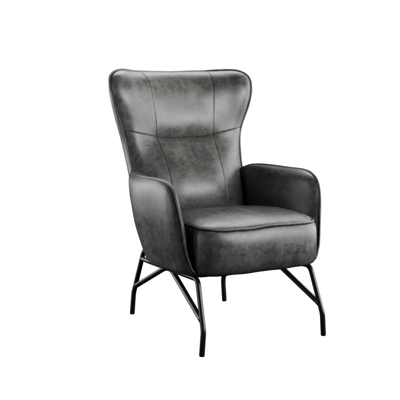 Fauteuil d'appoint Wallace & Bay Graham, Gris