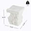 Table d'appoint d'extérieur Modern Artistry MGO, blanc
