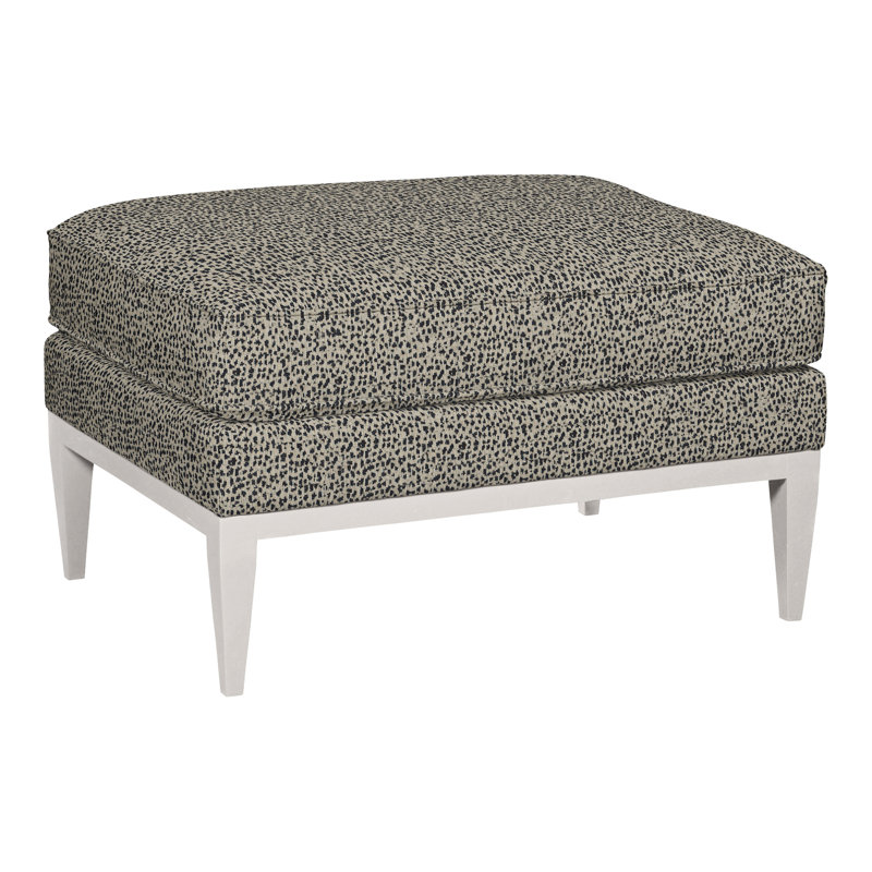 Camilla Cotton Ottoman, Worthy Snow, Casa Blanca