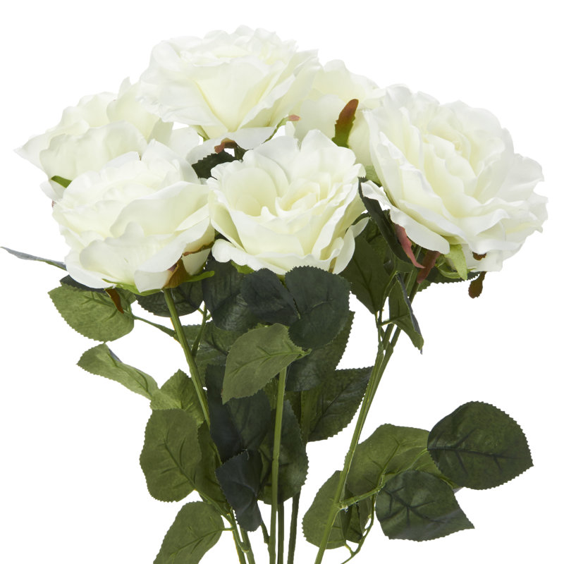 Arrangement floral artificiel rose deluxe, Crème