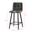 Anglers Upholstered Counter Stool with Metal Frame-939863255