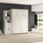 Leonhart Murphy Bed and Shelving Unit with Drawer and Doors-1874632694-1873615568