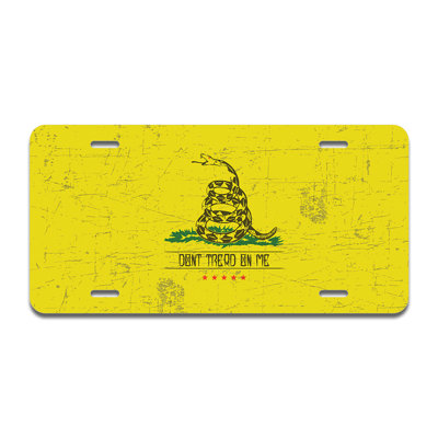 Dont Tread Aluminum Licence Plate| Licence Plate 12" X 6"