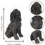 Statue de chien cocker spaniel assis réaliste Rory de 45 cm (18 po) avec finition antique-134832996
