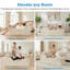 Chaise longue en velours S-Curve, beige-918982953