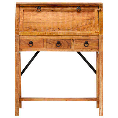 Acelynn Solid Wood Solid Wood Secretary Desk