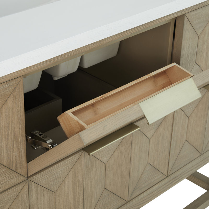 Emmeline 48'' W Single Vanity, White Zeus, Single-Hole