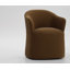 Timothy - Chaise moderne en tissu brun