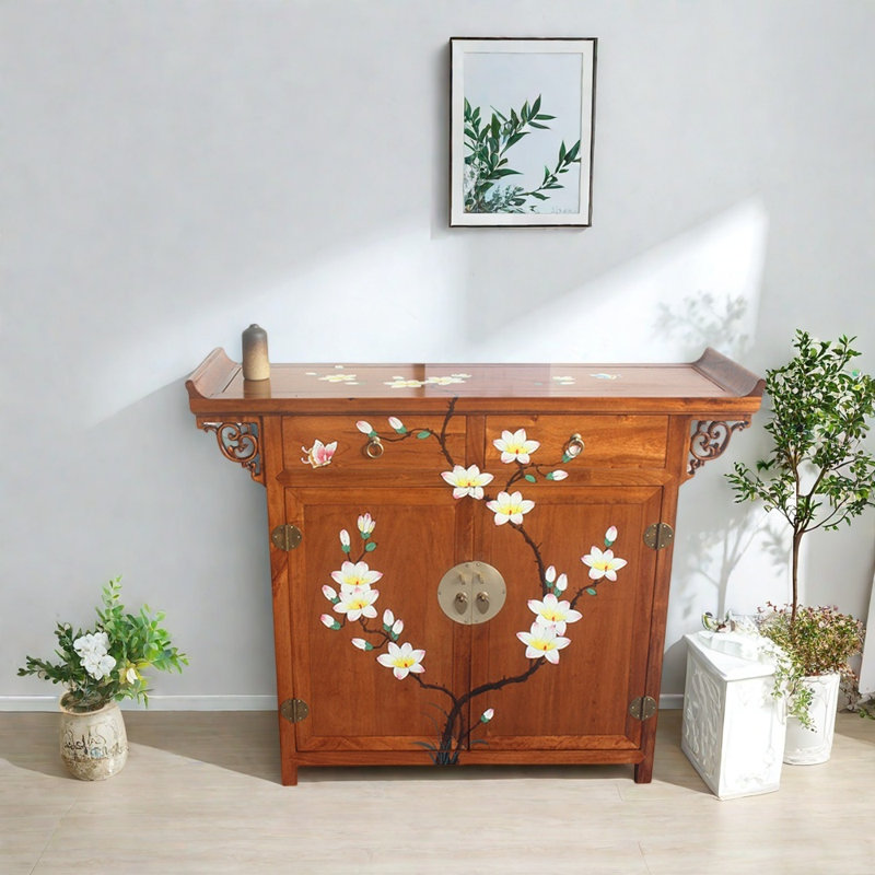 Solid  Camphor Wood Entryway Cabinet