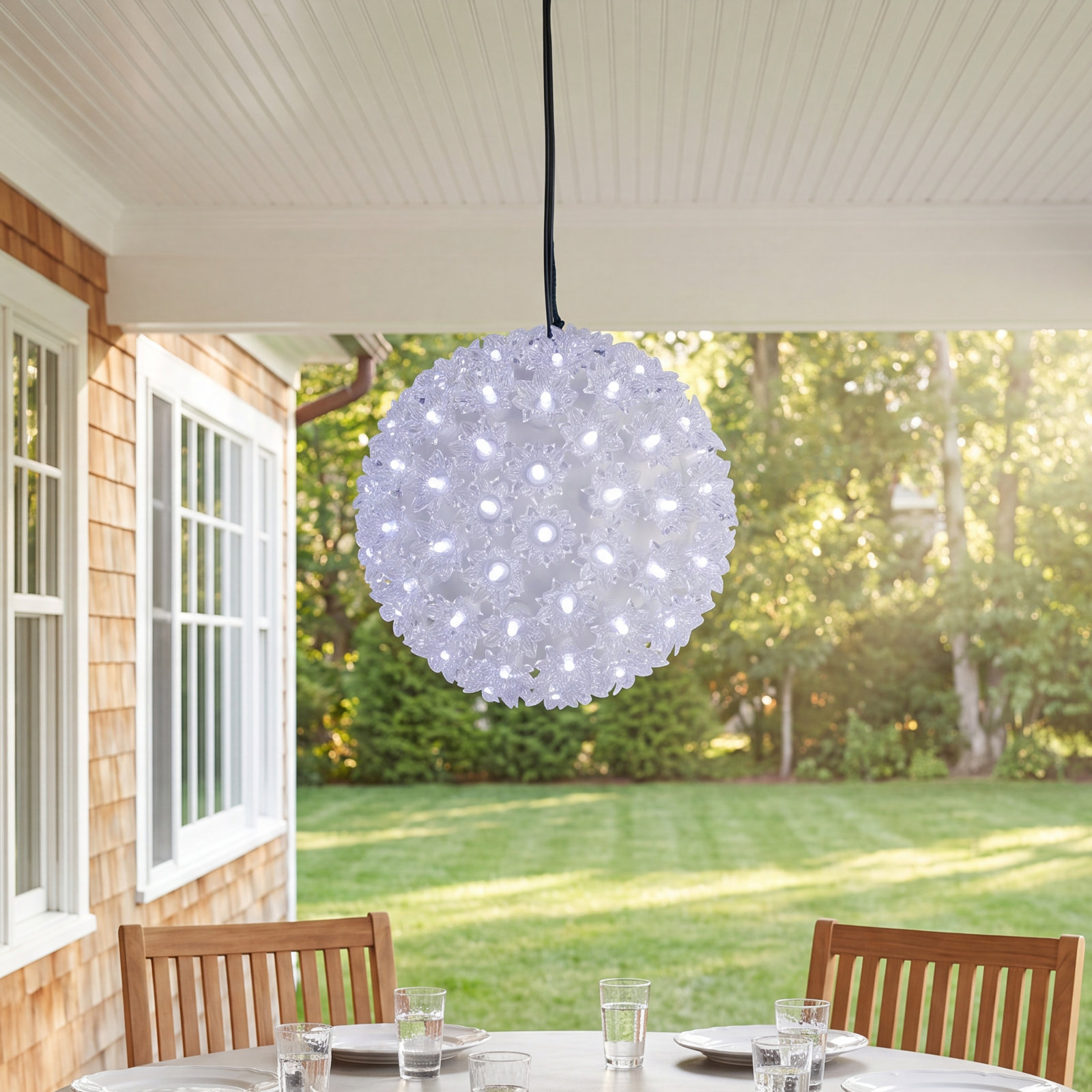 7.5" LED Lighted Starlight Hanging Sphere
