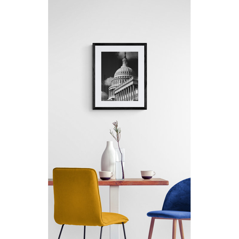 Capitol III Print by Robert Dodge, Black Framed Paper, 21.25" H x 17.25" W