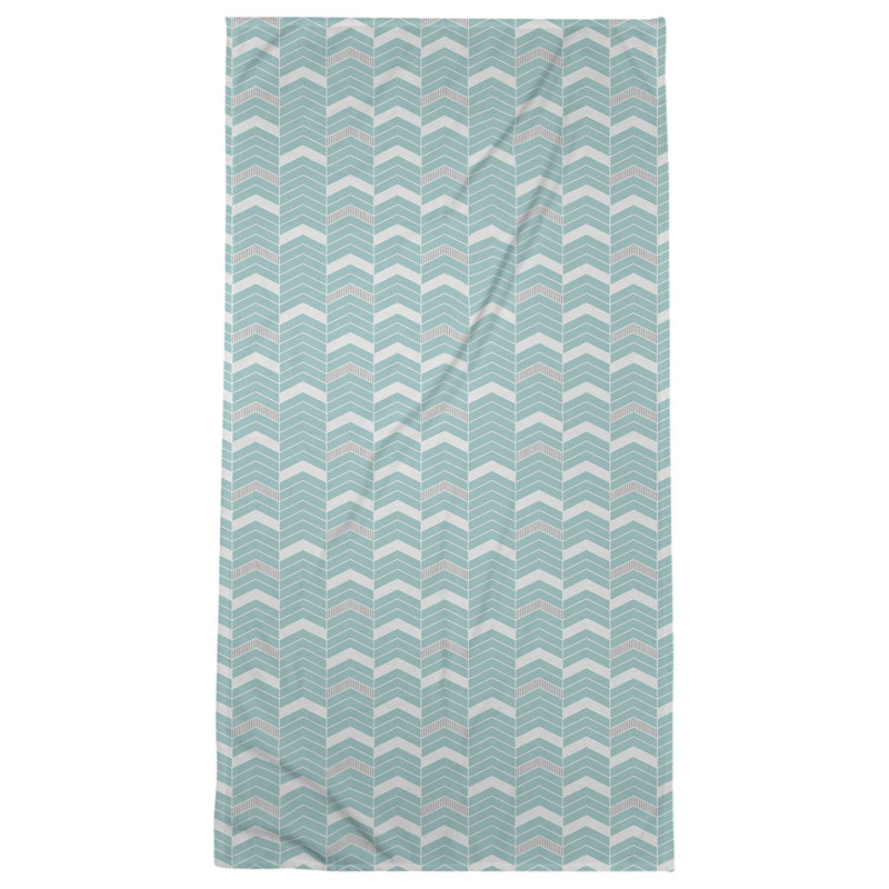 Stephenie Beach Towel, Gray/Green