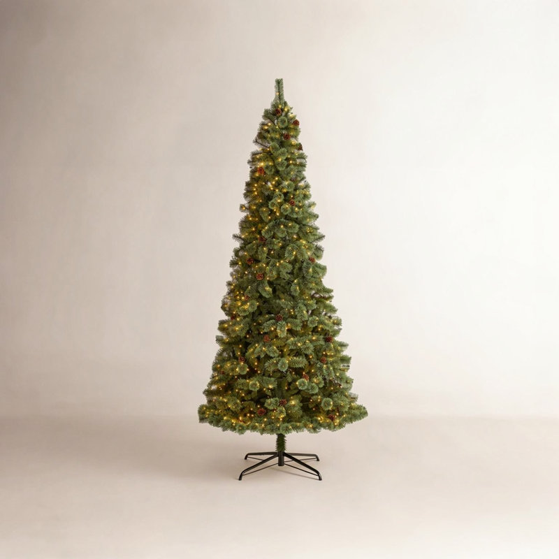 Lighted Artificial Christmas Tree, 10' H