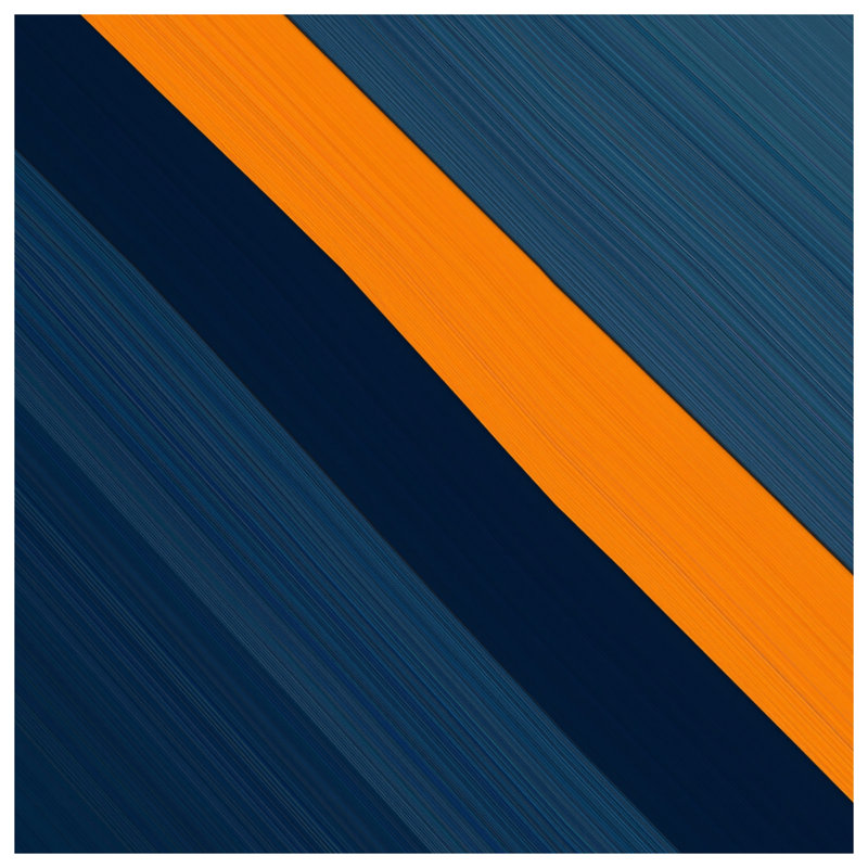 Orange Diagonal Stripe Comforter, Twin