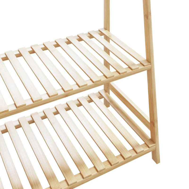  Portant à vêtements avec tablettes 43,3 po x 15,7 po x 70,9 po