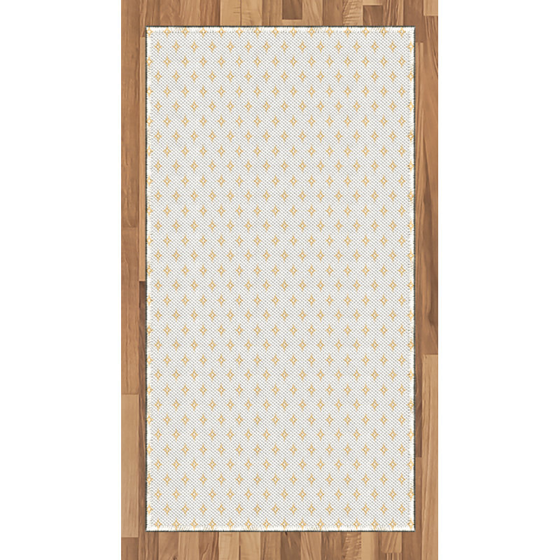 Diamond Retro High Density Long Fiber Poly Threads Decorative Area Rug Carpet, Rectangle 2'7" x 5'