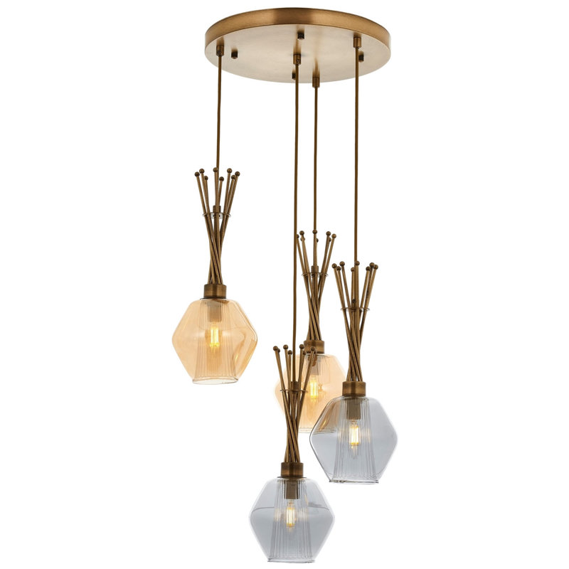 Lustre en grappe à 4 lumières