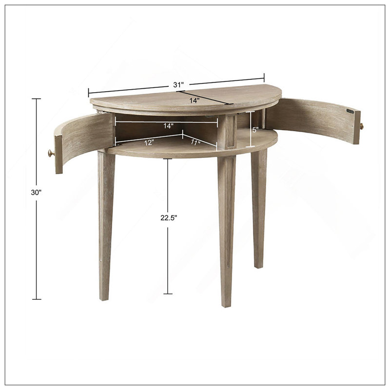Storage Console Table 31"W