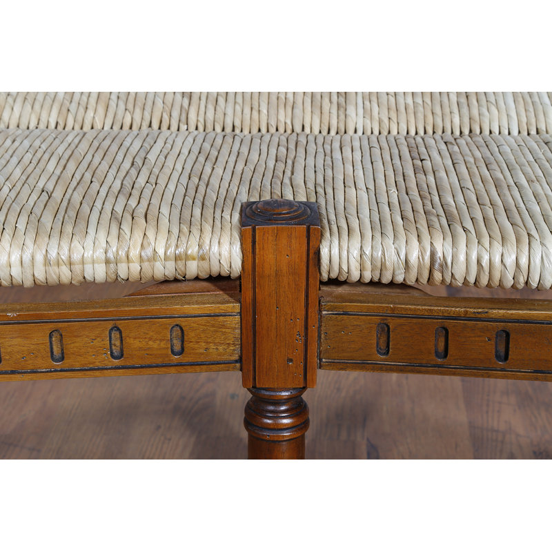 Banc en bois et mèche Damari, Noyer
