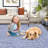 Braided Printed Texture Machine Washable Rug with Rubber Backing for Living Room Non-Slip Dining Room Rug Easy-Cleaning Floor Carpet for Bedroom-2099777373