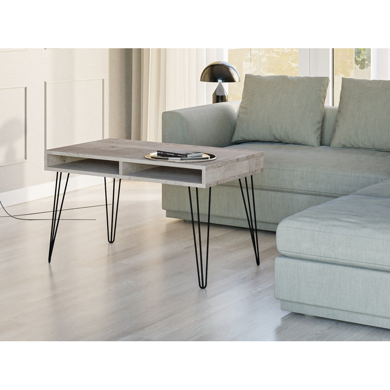 Mare Coffee Table with Storage, Beige