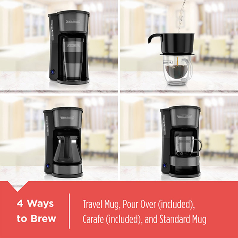 Cafetière programmable noire 12 tasses Black Decker