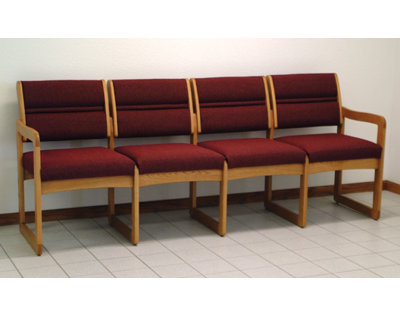 Nasuh Polyester/Polyester Blend Seat Tandem Seating