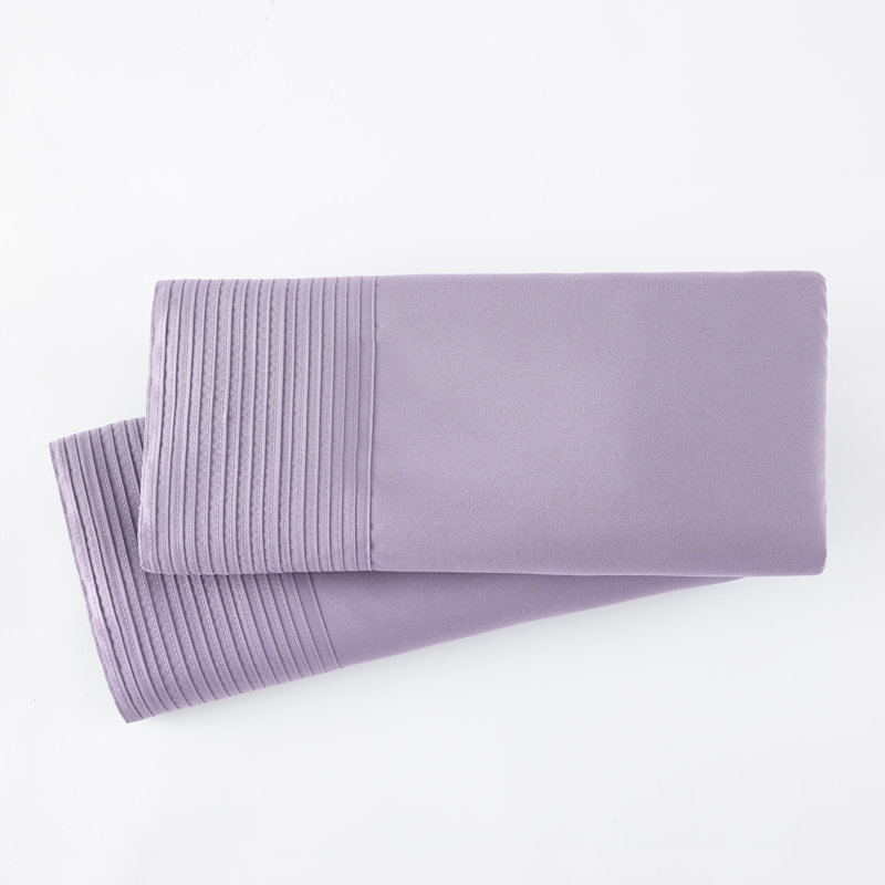 Deux taies d'oreiller à ourlet plissé en microfibre Eldon par Southshore Fine Linens, Grand, Marsala