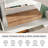 60''  Oak Wall Mounted Bathroom Cabinet