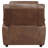Zeshaun Coated Microfiber Accent Chair with Pillow-Top Arms and Pocket Coil Seating, Dark Brown